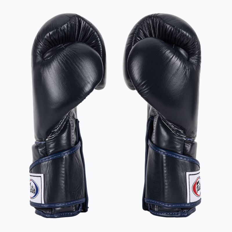 Fairtex stilingos kampuotos bokso pirštinės su užrakintu nykščiu mėlynos spalvos 4