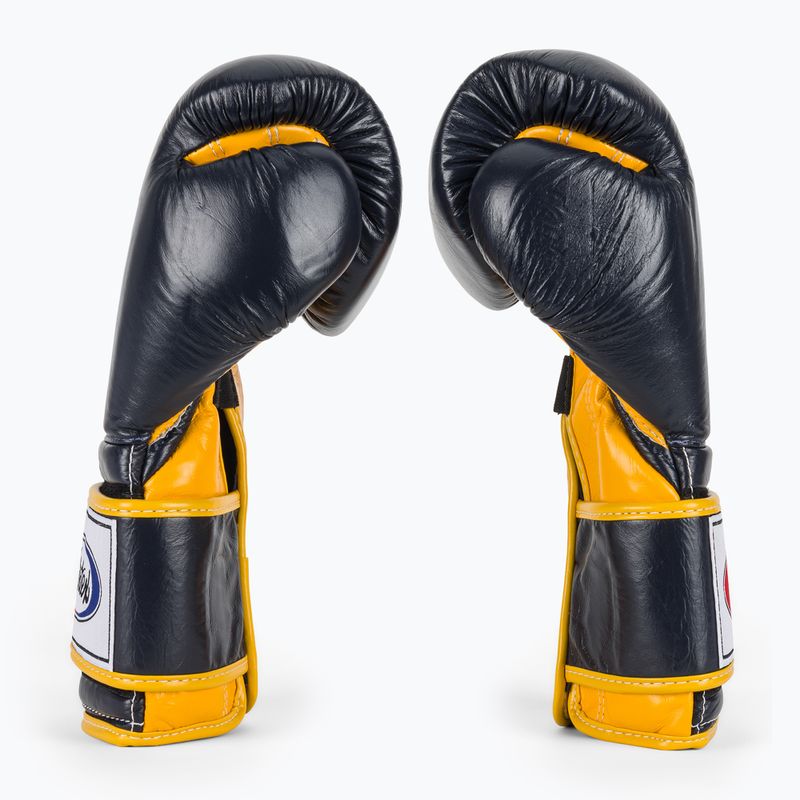 Bokso pirštinės Fairtex Heavy Hitter's Mexican Style blue/yellow 4