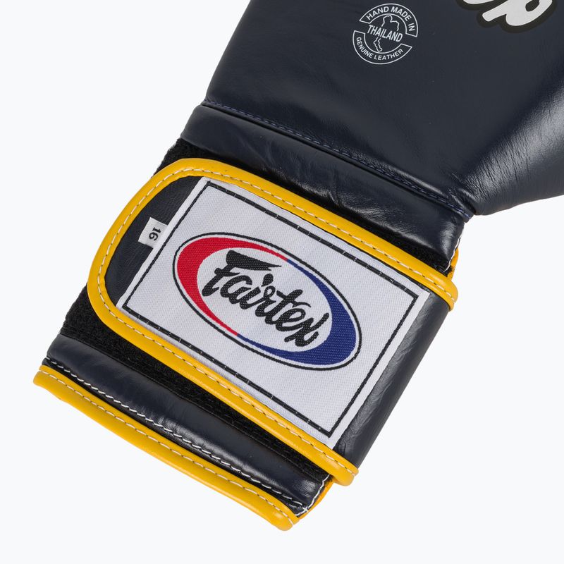Bokso pirštinės Fairtex Heavy Hitter's Mexican Style blue/yellow 6