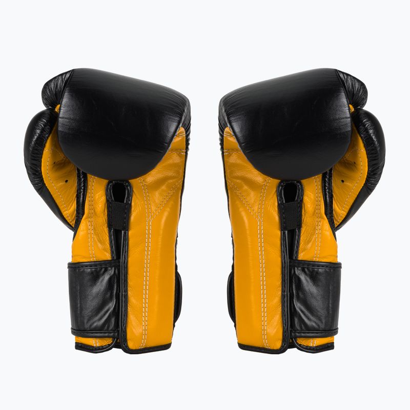 Bokso pirštinės Fairtex Heavy Hitter's Mexican Style black/yellow 3