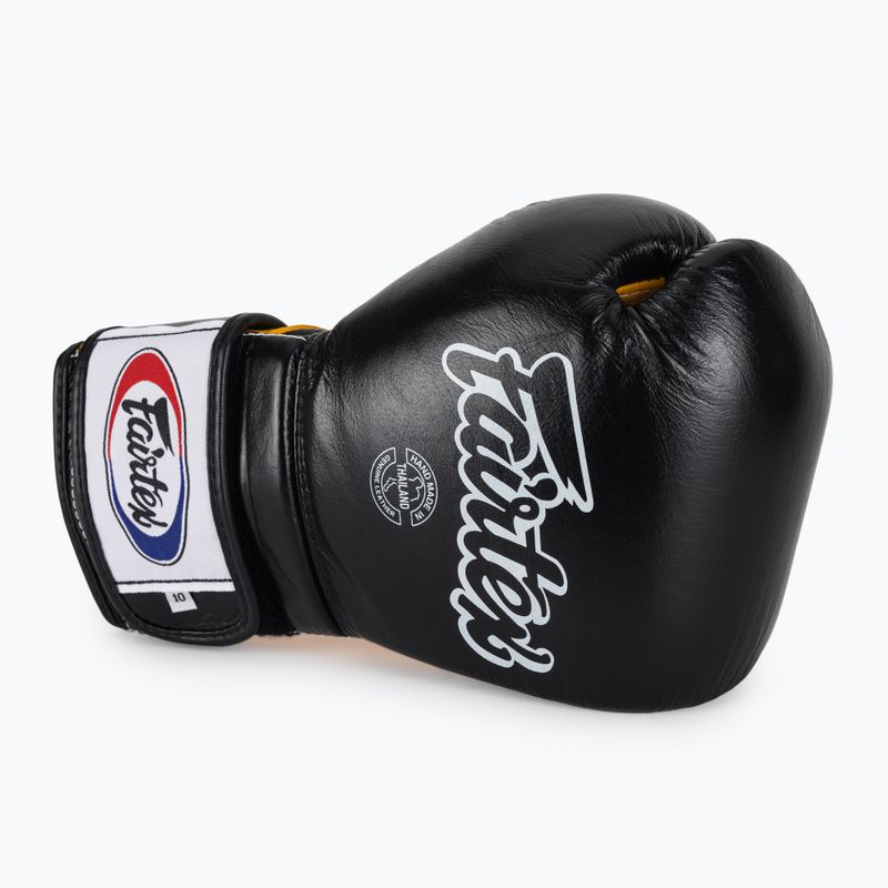 Bokso pirštinės Fairtex Heavy Hitter's Mexican Style black/yellow 5