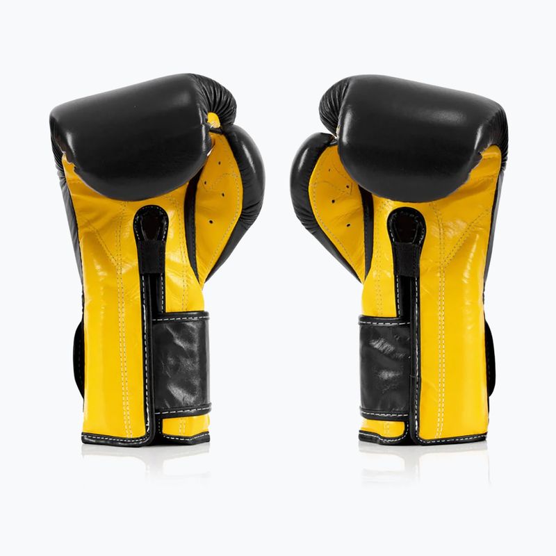 Bokso pirštinės Fairtex Heavy Hitter's Mexican Style black/yellow 2