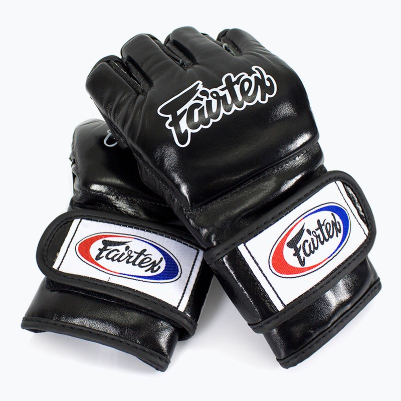 Pirštinės MMA Fairtex "Open Thumb Loop" black 2