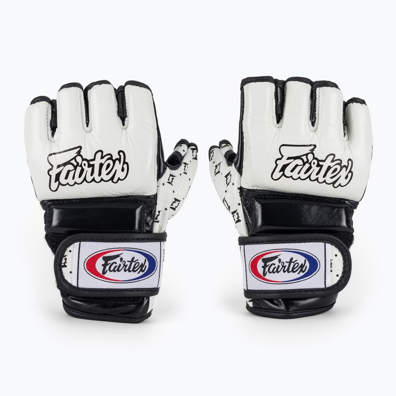 Fairtex Super Sparring graplingo pirštinės baltos/juodos spalvos 2
