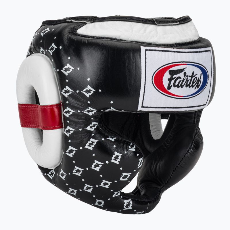 Bokso šalmas Fairtex Super Sparring black/white