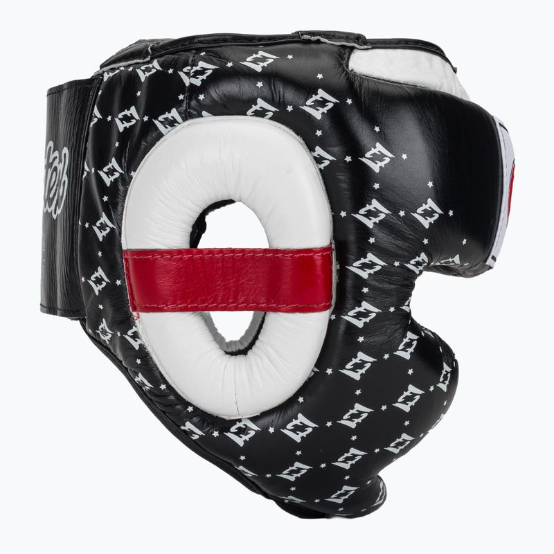 Bokso šalmas Fairtex Super Sparring black/white 2