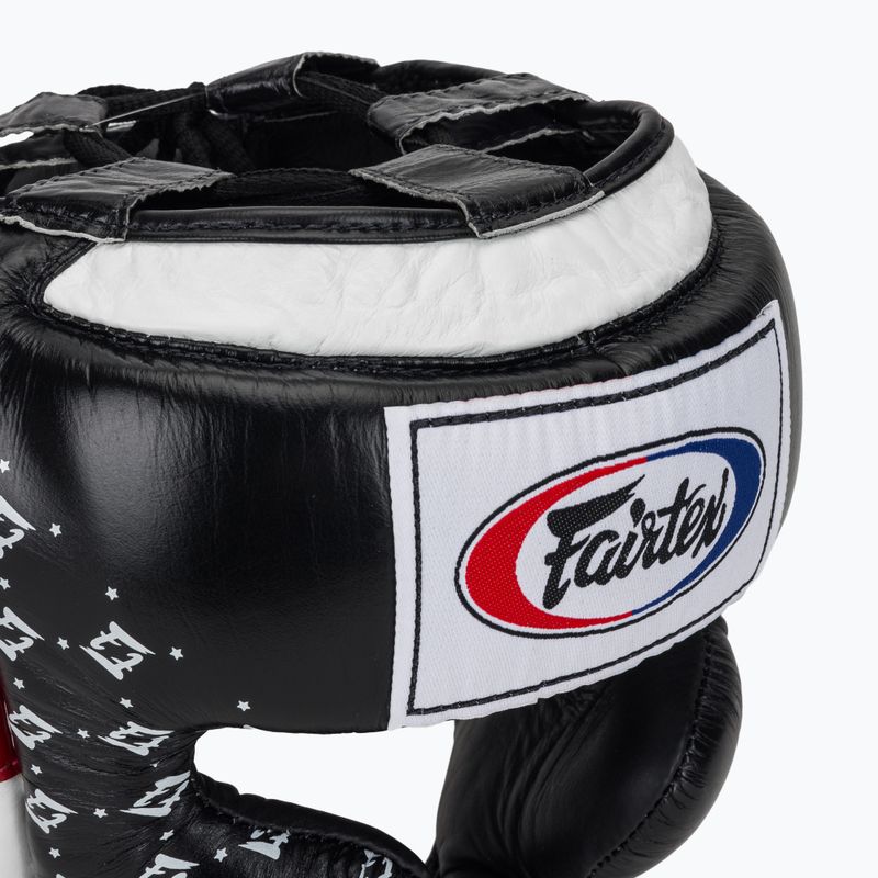 Bokso šalmas Fairtex Super Sparring black/white 4