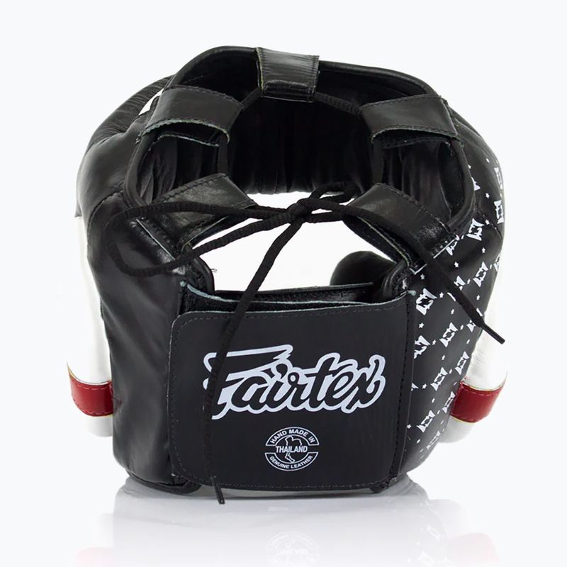 Bokso šalmas Fairtex Super Sparring black/white 2