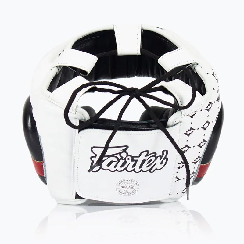 Bokso šalmas Fairtex Super Sparring white/black 2