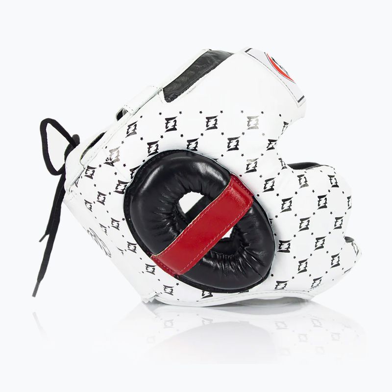 Bokso šalmas Fairtex Super Sparring white/black 3