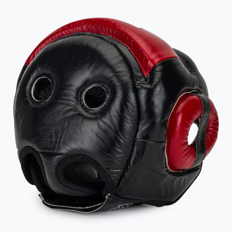 Bokso šalmas Fairtex Diagonal Vision Sparring Headguard - Full Head Coverage black/red 6