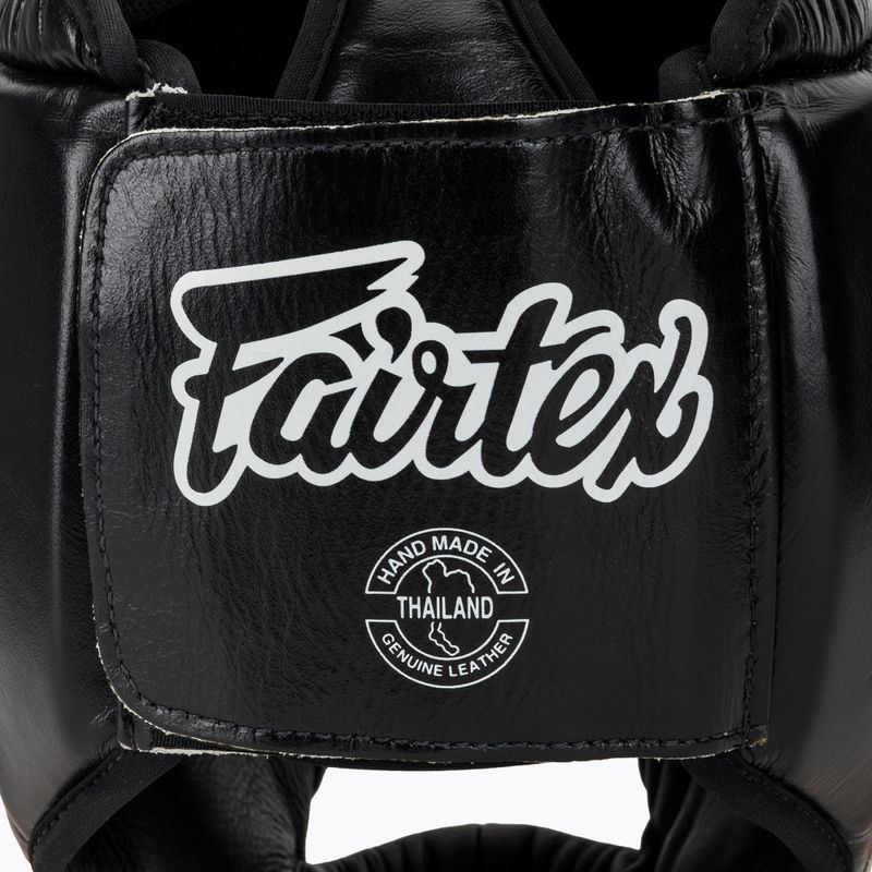 Bokso šalmas Fairtex Diagonal Vision Sparring Headguard - Full Head Coverage black/yellow 5