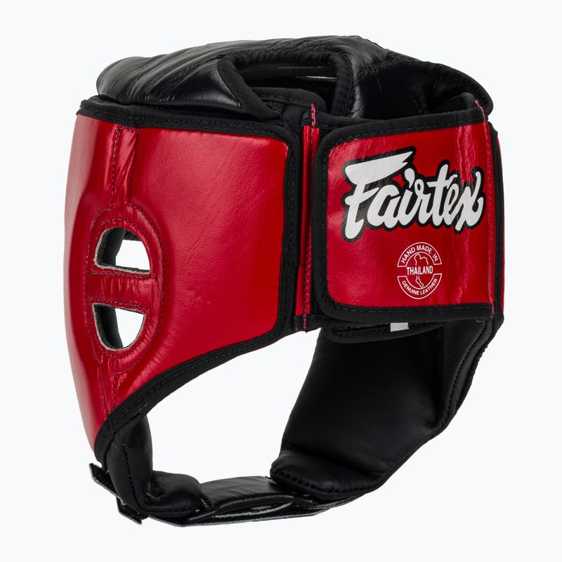 Apsauginis šalmas Fairtex Muay Thai & Kickboxing Competition red 3