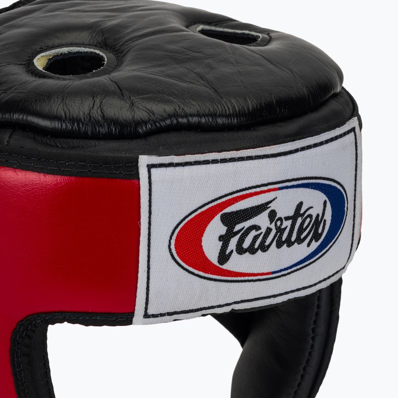 Apsauginis šalmas Fairtex Muay Thai & Kickboxing Competition red 4
