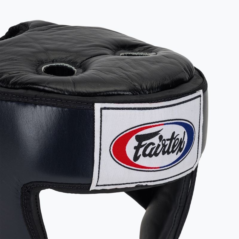 Apsauginis šalmas Fairtex Muay Thai & Kickboxing Competition blue 4