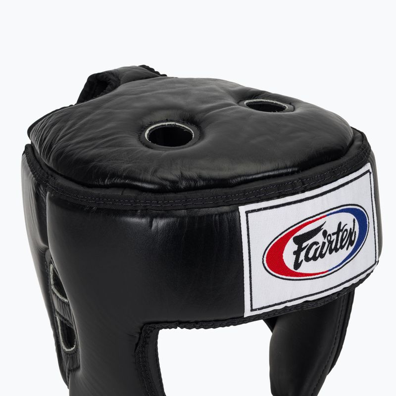 Apsauginis šalmas Fairtex Muay Thai & Kickboxing Competition black 4