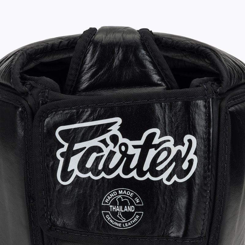 Apsauginis šalmas Fairtex Muay Thai & Kickboxing Competition black 5