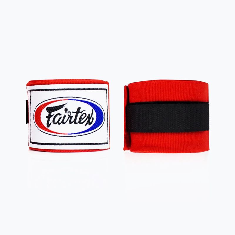 Bokso tvarsčiai Fairtex Handwraps 455 cm red