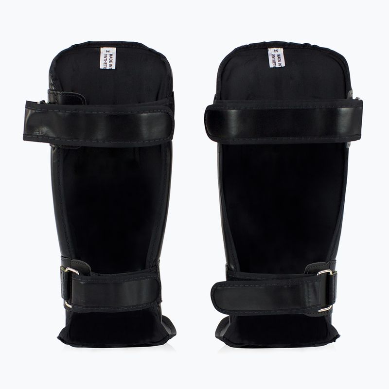 "Fairtex In-Step" dvigubos paminkštintos blauzdikaulių apsaugos juodos spalvos 2