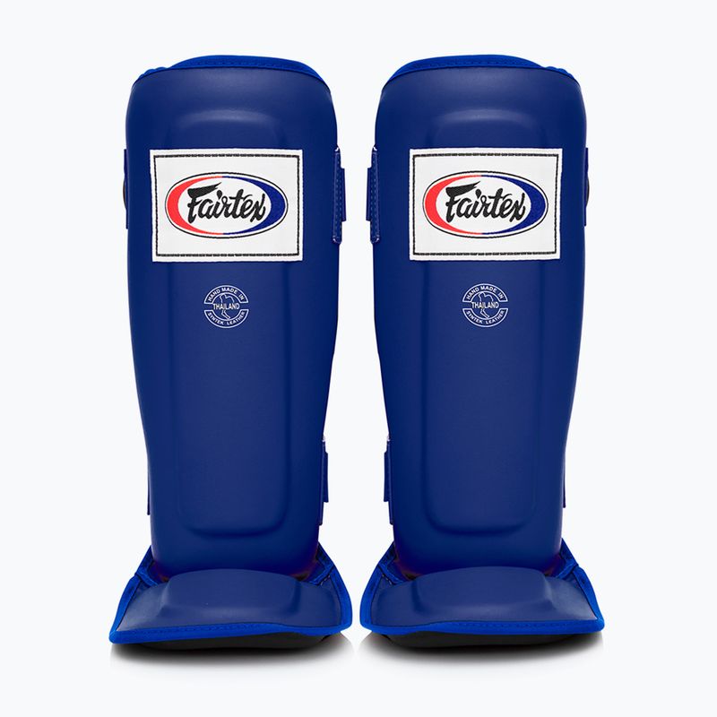 Fairtex In-Step dvigubos paminkštintos blauzdikaulių apsaugos mėlynos spalvos