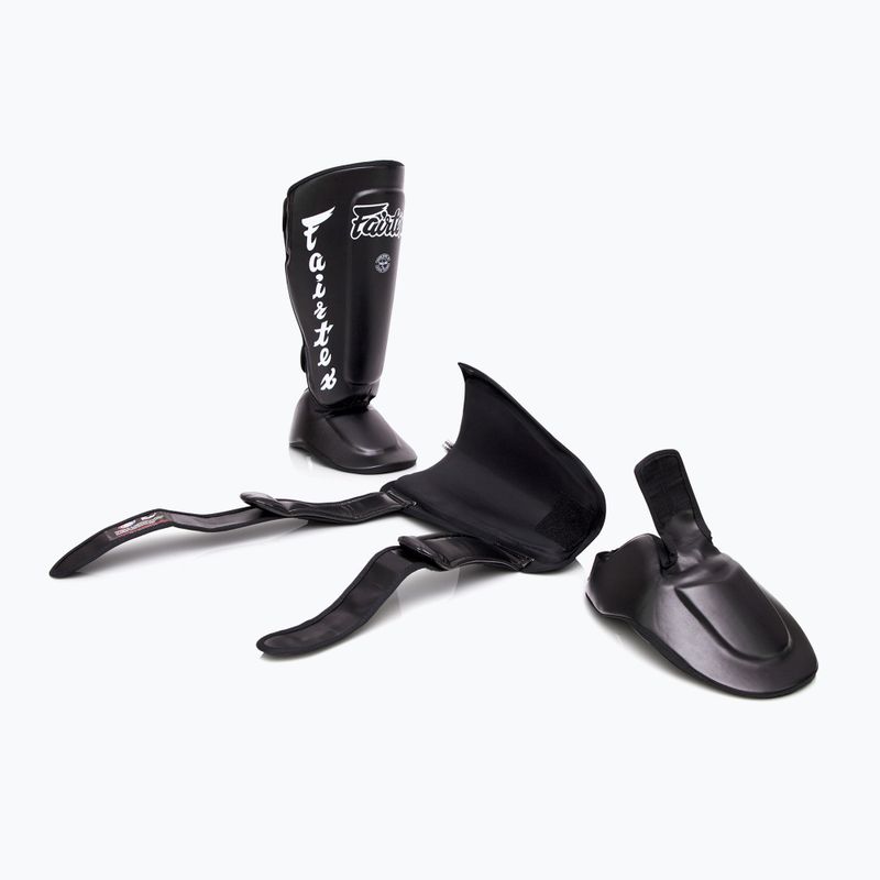 "Fairtex" nuimamos blauzdų apsaugos, dar žinomos kaip blauzdikaulių apsaugos. "Twister" juoda 4