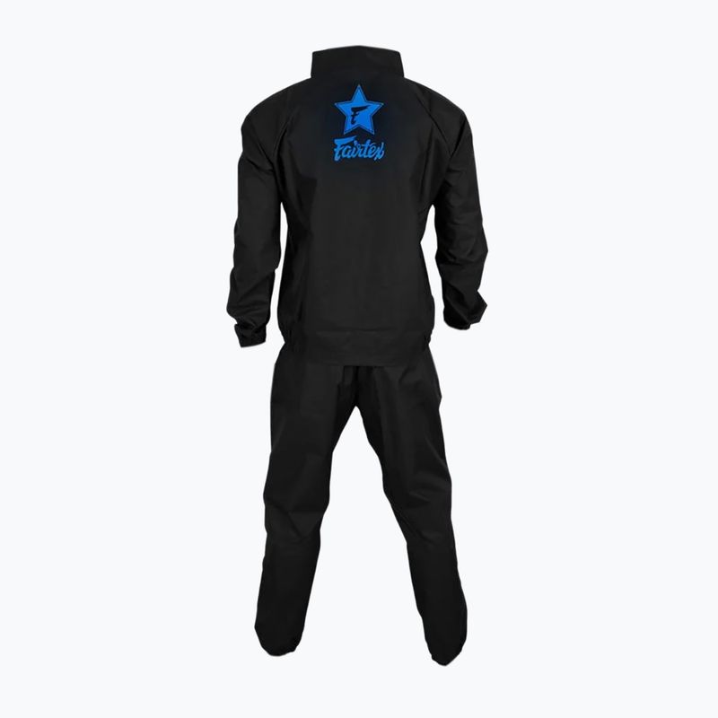 Kombinezonas sauna Fairtex Vinyl black/blue 2