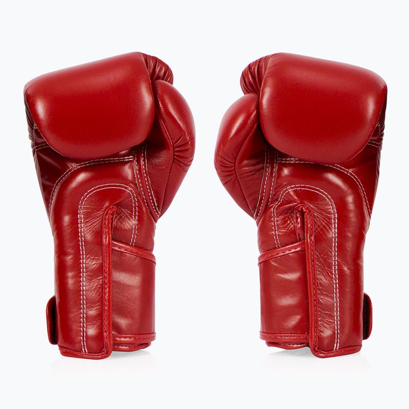 Bokso pirštinės Fairtex Stylish Angular Sparring - Locked Thumb red 2