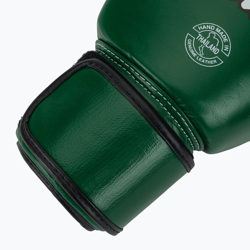 Bokso pirštinės Fairtex Real Leather Boxing green 6