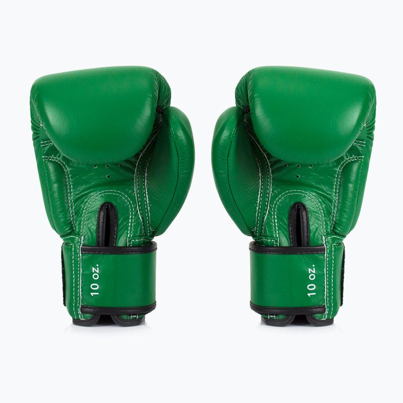Bokso pirštinės Fairtex Real Leather Boxing green 2