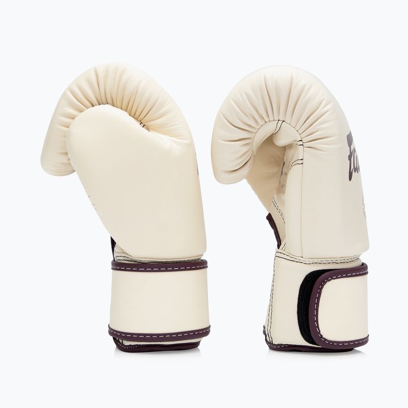 Bokso pirštinės Fairtex Real Leather Boxing khaki 3