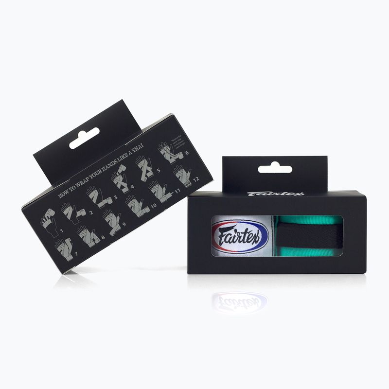 Bokso raiščiai Fairtex Handwraps 300 cm mint 3