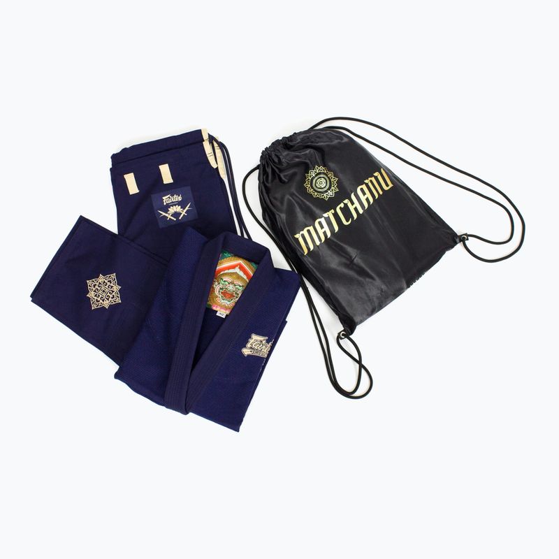 Brazilišo džiu-džitsu GI Fairtex "Matchanu" navy blue 4