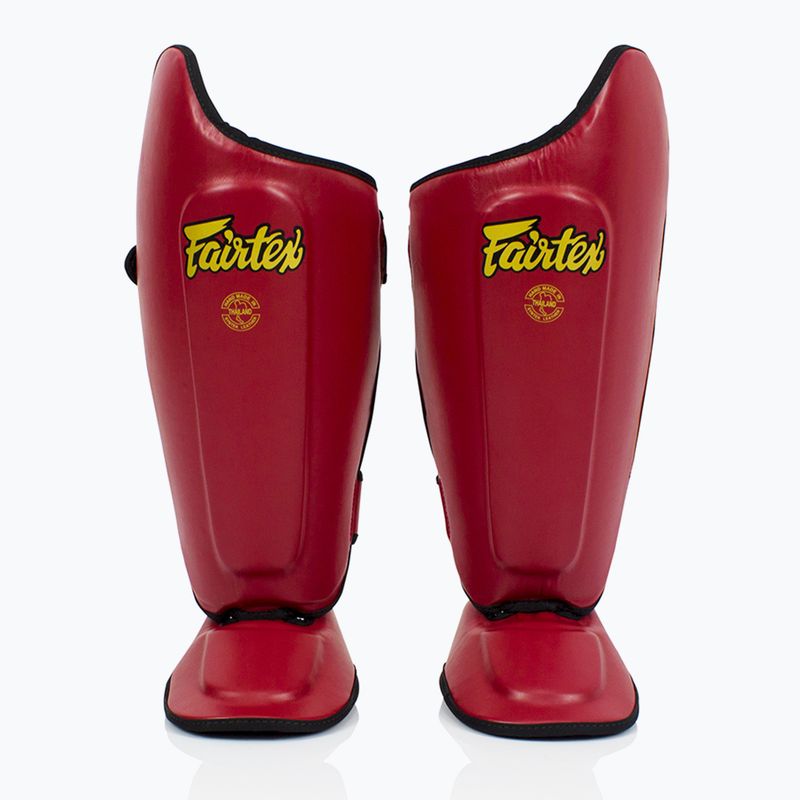 "Fairtex Ultimate Shin Pads" raudonos spalvos