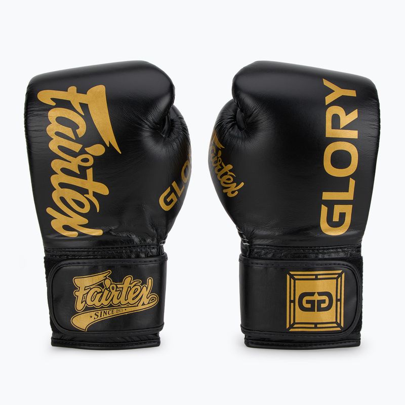 Bokso pirštinės Fairtex Glory Competition Lace Velcro black 2