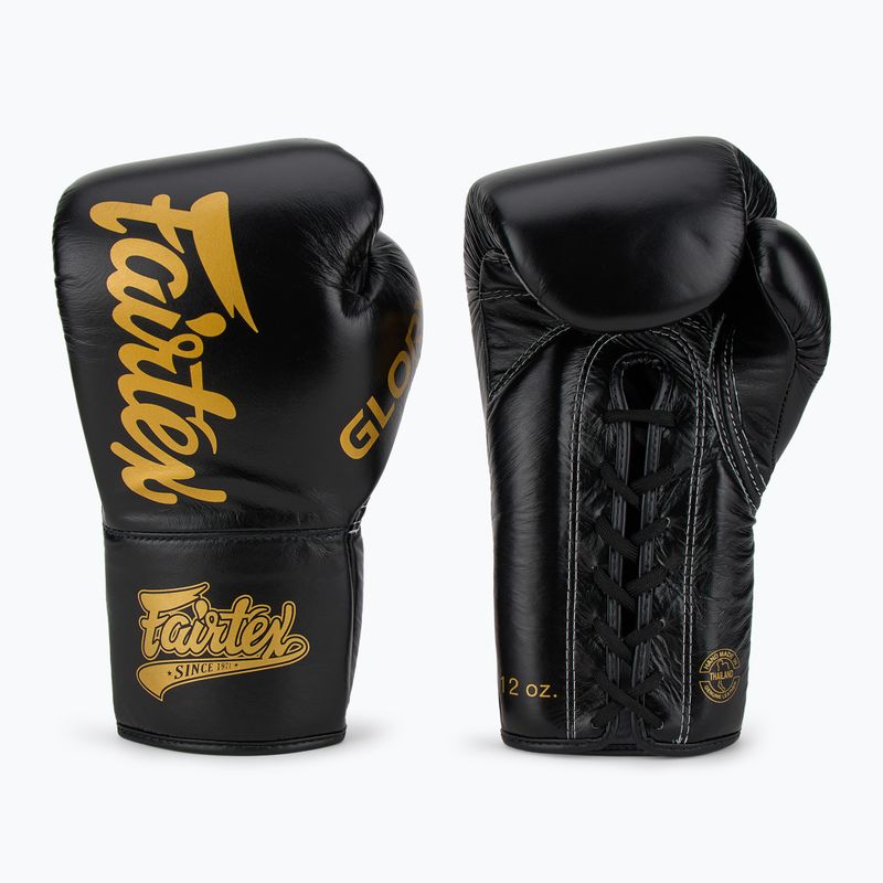 Bokso pirštinės Fairtex Glory Competition Lace Up black