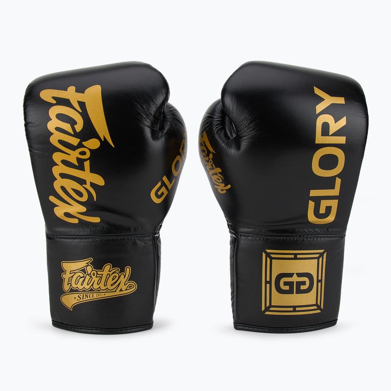 Bokso pirštinės Fairtex Glory Competition Lace Up black 2