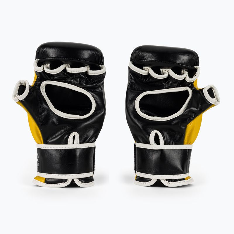 Fairtex Super Sparring Grappling pirštinės juoda/geltona 3