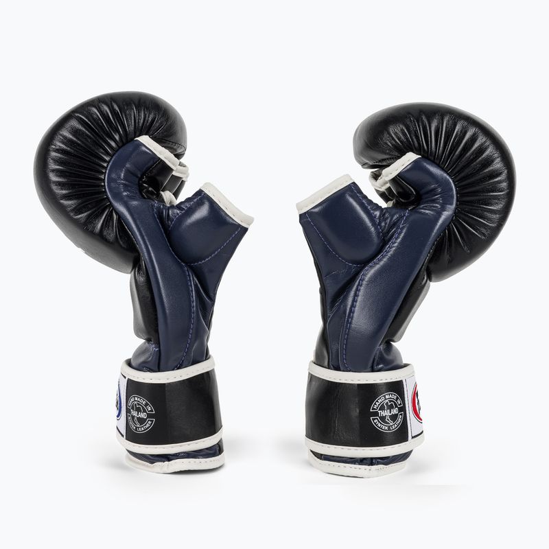 Fairtex Super Sparring Grappling pirštinės juoda/mėlyna 4