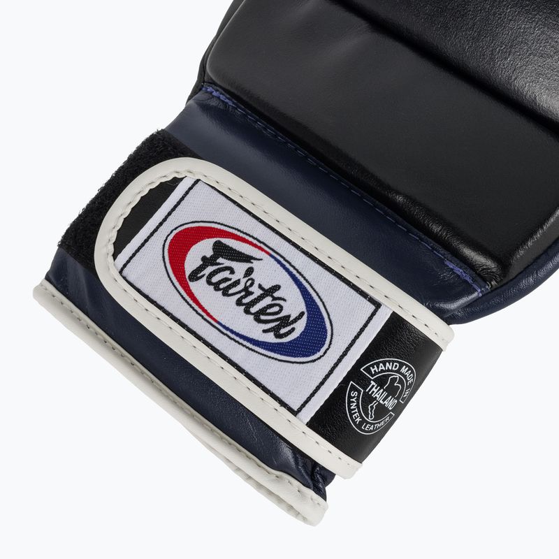 Fairtex Super Sparring Grappling pirštinės juoda/mėlyna 6