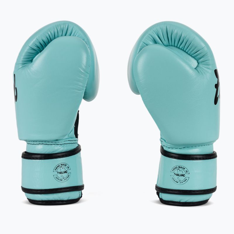Bokso pirštinės Fairtex Genuine Leather Boxing blue 4