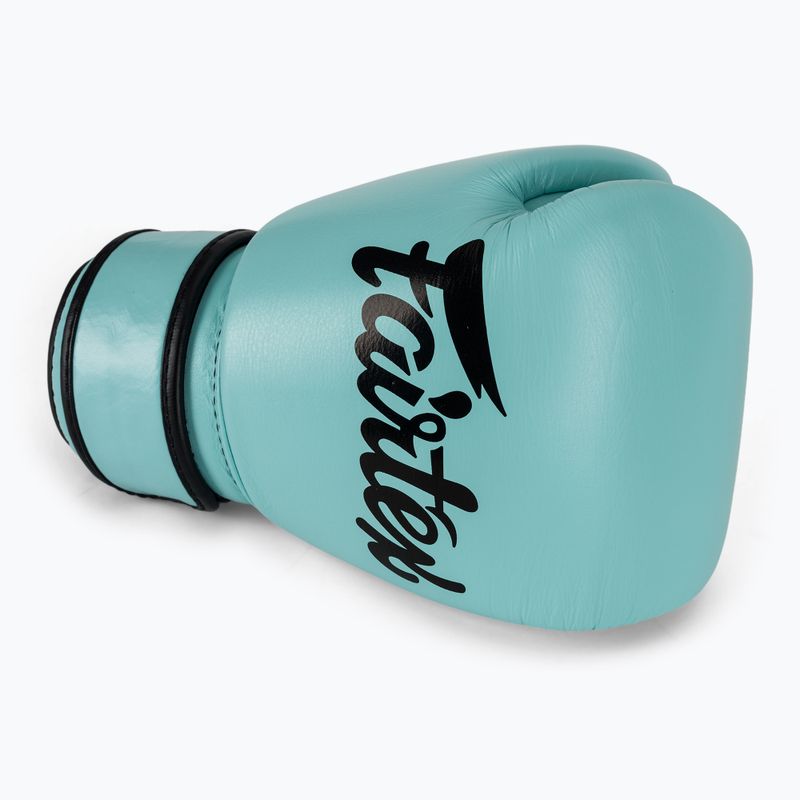 Bokso pirštinės Fairtex Genuine Leather Boxing blue 5