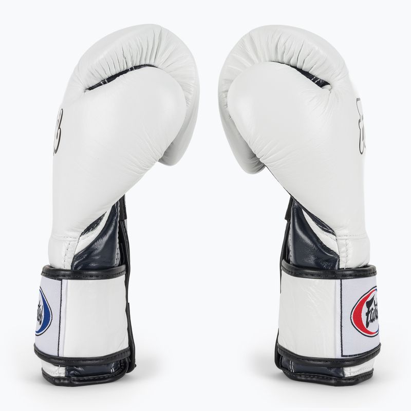 Bokso pirštinės Fairtex Heavy Hitter's Mexican Style white/blue 4