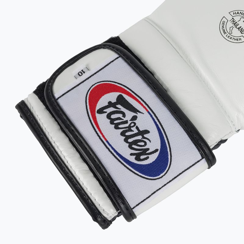 Bokso pirštinės Fairtex Heavy Hitter's Mexican Style white/blue 6