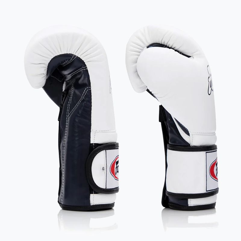 Bokso pirštinės Fairtex Heavy Hitter's Mexican Style white/blue 3