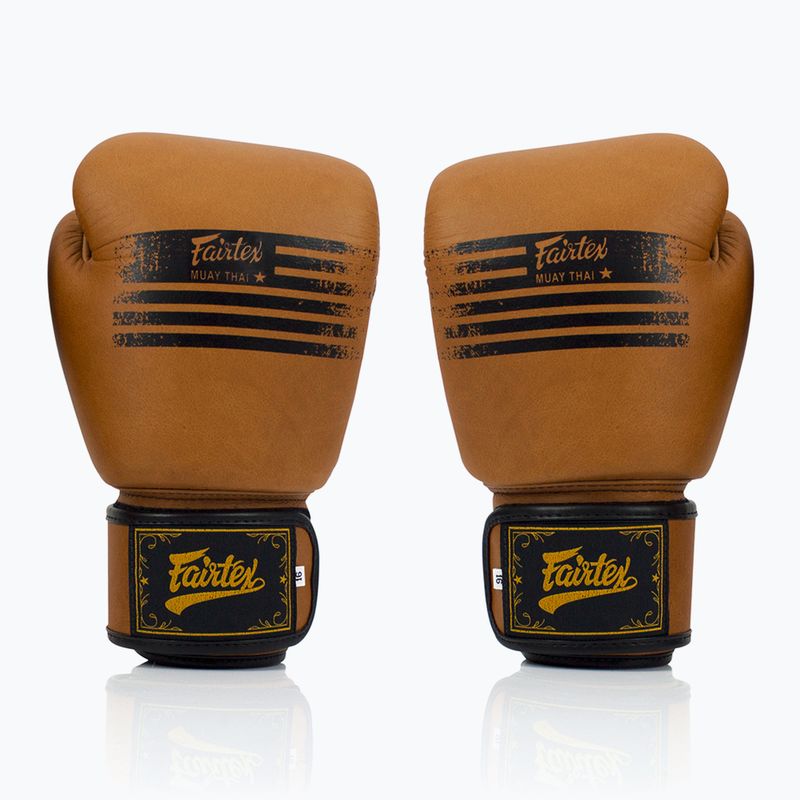 Bokso pirštinės Fairtex Legacy Genuine brown