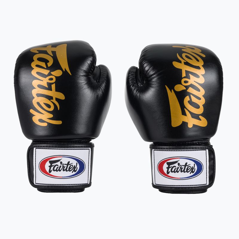 Bokso pirštinės Fairtex Deluxe Tight-Fit black 2