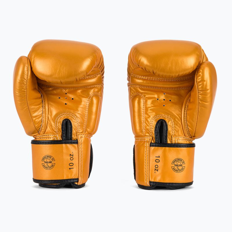 Bokso pirštinės Fairtex Deluxe Tight-Fit gold 3