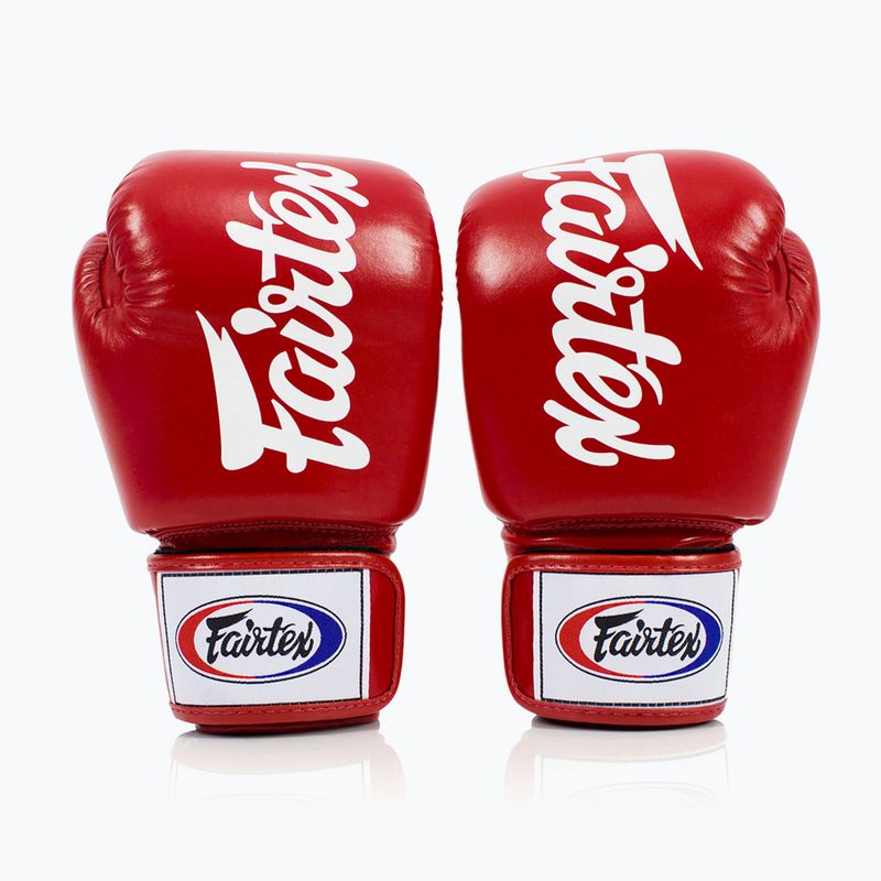 Bokso pirštinės Fairtex Deluxe Tight-Fit red