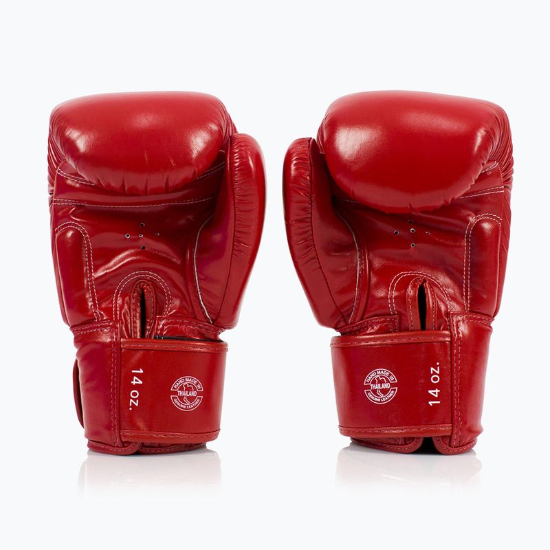 Bokso pirštinės Fairtex Deluxe Tight-Fit red 2