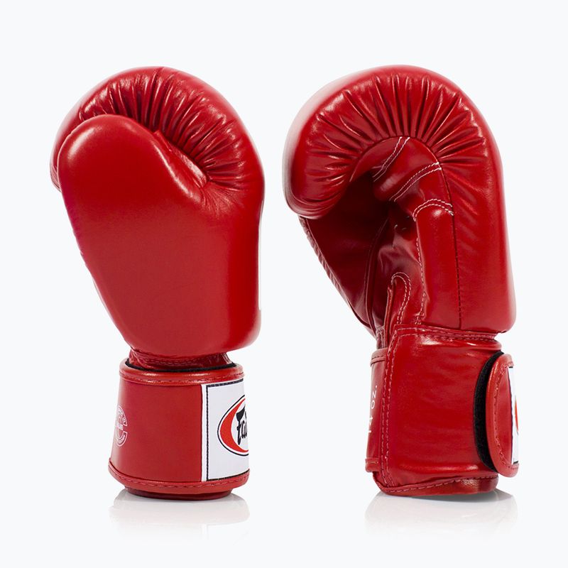 Bokso pirštinės Fairtex Deluxe Tight-Fit red 3
